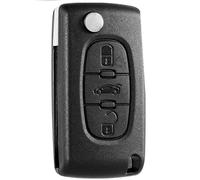 AUTOZOCO Guscio telecomando chiave auto 3 pulsanti compatibile con Citroën C2 C3 C4 C5 C6 C8 Picasso Xsara e Peugeot 207 307 407 408 - CE0536 - Pulsanti di apertura, chiusura e bagagliaio, con