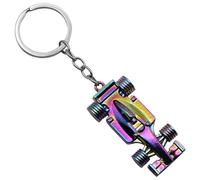 AUTOZOCO Portachiavi auto Formula 1 in metallo, multicolore, L 6 cm x 2,7 cm