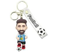 AUTOZOCO Portachiavi Messi, Lionel, Merchandising, portachiavi sportivo Messi, Souvenir, 8,5 cm, silicone