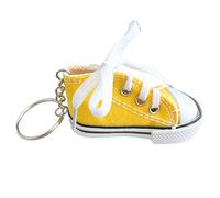 AUTOZOCO Portachiavi Scarpa Sportiva Mini, Sneaker Stile Urbano e Converse, Giallo, L