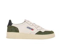 AUTRY AULM GS22 MEDALIST sneakers uomo in pelle e camoscio colore bianco - verde