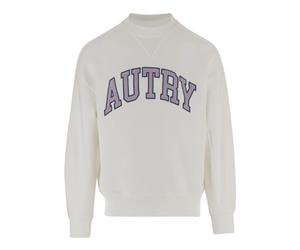 Autry - Cotton Sweatshirt with Logo - -Sweatshirts & Hoodies -Uomo -Bianco -S