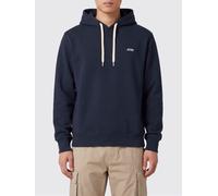 AUTRY Felpa con cappuccio in cotone con logo a contrasto e coulisse S Blue