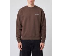 AUTRY Felpa girocollo in cotone con logo a contrasto e spalle cadute S Marrone