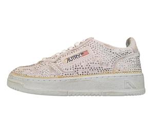 Autry medalist Crystal Bloom scarpe da donna in camoscio e strass AULW NA01 ghiaccio (40)