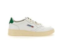 Autry, ,Shoes ,Uomo ,Bianco ,42 EU Sneakers in Pelle Bianca con Accenti Verdi