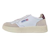 AUTRY Medalist Scarpe Sneakers da Uomo in Pelle AULM LS03 Bianco-Borgogna (Bianco-Borgogna, Sistema Taglie Calzature EU, Adulto, Uomo, Numero, Media, 40)