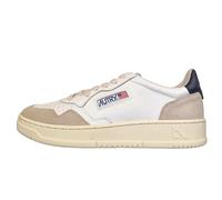 AUTRY Scarpe Sneakers Unisex in Pelle e camoscio LS21 Bianco Nero Beige (Bianco Nero, Sistema Taglie Calzature EU, Adulto, Numero, Media, 37)