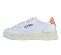 AUTRY Scarpe Sneakers Unisex in Pelle LL26 Bianco e Arancione (Sistema Taglie Calzature EU, Adulto, Numero, Media, 42)
