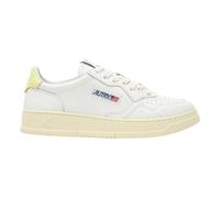 AUTRY Scarpe Sneakers Unisex in Pelle AULW LL09 Bianco Giallo Limone (Bianco - Giallo Limone, Sistema Taglie Calzature EU, Adulto, Numero, Media, 40)