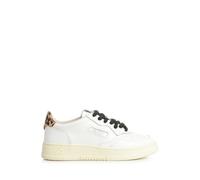 AUTRY Medalist Scarpe Sneakers da Donna in Pelle AULW OC01 Bianco e Leopardato (Bianco e Leopardato, Sistema Taglie Calzature EU, Adulto, Numero, Media, 39)