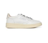 AUTRY Medalist Scarpe Sneakers da Donna in Pelle AULW SW02 Bianco e Argento (Sistema Taglie Calzature EU, Adulto, Numero, Media, 39)