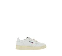 Autry White Calf Leather Bos Taurus Low Top Sneakers - EU40/US7