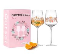 Autsel Calici Vino Set di 2, 500ml - Bicchieri di Qualità per Vini Corposi - Calici Moderni con Motivi Art- Resistenti e Senza BPA- Regalo Donna Compleanno