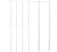 AUTSUPPL 10 Pezzi Aste per Girandola in PVC Bianco Struttura Robusta e Stabile, Accessori Pratici per Girandole Fai da Te e Decorazioni a Vento DIY