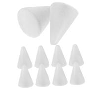 AUTSUPPL 10 Pezzi di Forniture per Artigianato Cono Polistirolo Forme Decorazione Scultura Cono Addestramento Coni Fai da Te Non