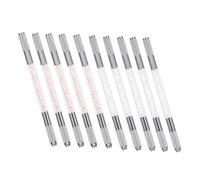 AUTSUPPL 10 pezzi Microblading Penne Sopracciglia Doppia Punta per Tatuaggio Naturale Design Compatto Portatile per Principianti ed Esperti