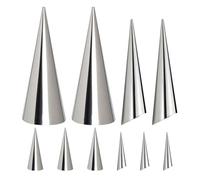 AUTSUPPL 10 Pezzi Stampi Conici in Acciaio Inox per Cornetti, Set da 6 | Argento, Forma Conica Impilabile, Facile da Pulire, per Dolci Fatti in Casa e Cottura