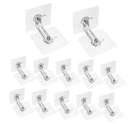AUTSUPPL 12 pezzi Ancoraggi Adesivi per Antiribaltamento Kit per Sicurezza Casa Facile Installazione Senza Foratura per Comò Armadi e Librerie
