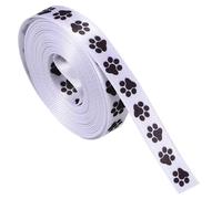 AUTSUPPL 2 Nastro Decorativo con Stampa Zampa di Cane Nastro Artigianale in Poliestere per Regali e Confezioni Creative Tema Animali