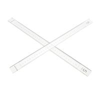 AUTSUPPL 2 Pezzi di Lastre di Polimerico di Precisione per Modellazione Guide Acriliche Strumenti per Mudboard Perni di Misurazione Strisce Trasparenti Righello Mm Lastra di