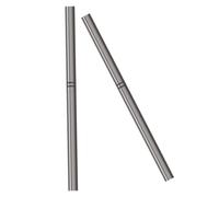 AUTSUPPL 2 pezzi Pennelli per Unghie Manico in Alluminio e Setole in Nylon Strumenti Nail Art per Applicazione Gel e Disegni Precisi Pennelli Manicure Leggeri e Resistenti per