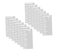 AUTSUPPL 2 Set Misura Altezza Piedi Riutilizzabili Righello Plastica per Parete con Design Monitoraggio Ragazzo Adolescente