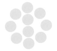 AUTSUPPL 200 Pezzi Feltrini Rotondi in Feltro Autoadesivi Protettivi per Pavimenti Mobili Sedie Tavoli Antiscivolo Silenziosi Bianco