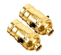 AUTSUPPL 2pezzi Portalampada Interruttore Torsione Base per Lampade Vintage e Restauri Realizzato in Materiale Robusto