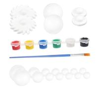 AUTSUPPL 2sets Kit di Palline di Schiuma in Polistirolo Espanso per Progetti Scolastici di Sfere Artigianali Fai da Te Forma di Pianeta Palline Bianche per Decorazioni e Modellismo Solare