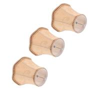 AUTSUPPL 3 pezzi Paralumi in Tessuto con Fondo Ondeggiato Clip Copertura per Lampada Contemporanea e Decorativa per Soggiorno Camera da Letto e Ufficio Design Elegante e Funzionale in