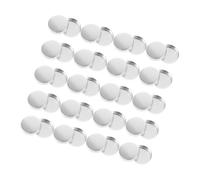 AUTSUPPL 30 pezzi Pz Contenitori Ombretti Vuoti Rotondi in Alluminio Riutilizzabili per Trucco Ragazze e Donne Vaschette Makeup per Ombretti e Lip Balm Design Elegante e Pratico per