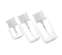 AUTSUPPL 3pezzi Bottiglie Ricaricabili Da Viaggio Plastica Contenitori Liquidi Trasparenti Per Cosmetici e Lozioni Pratici e Leggeri Per Toiletry Bag Sicuri e Antileak