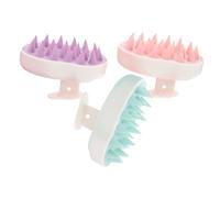 AUTSUPPL 3pezzi Spazzola Massaggiante per Capelluto Piccola Spazzola per Shampoo Adatta per Uso Quotidiano e Professionale Rimuove Olio e Sebo Facile da Usare Rilassante per Uomini e Donne