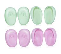 AUTSUPPL 4paia Copriorecchie in Silicone Per Tinture Capelli Per Asciugacapelli e Doccia Protezioni Auricolari Resistenti e Confortevoli