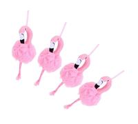 AUTSUPPL 4pezzi Palline Da Bagno Forma Di Fenicottero Per Ragazzo Ragazza Scrubber Per Corpo Morbido e Delicato Accessori Per Bagno Divertenti e Colorati Per Donne e Ragazzo Ragazza