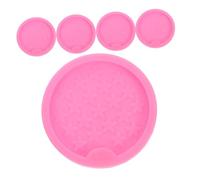 AUTSUPPL 5 Pezzi Stampi in Silicone per Sottobicchieri Resin Moulds Flessibili Antiaderenti per Creazioni DIY Decorazioni Casa e Regali Personalizzati
