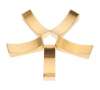 AUTSUPPL 5 pezzi Supporto per bacchette in acciaio inox Riposa Posate Tavolo Organizzatore di Bacchette Cucchiai e Forchette Mensola Decorativa per Stoviglie Finitura Oro Elegante