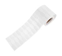 AUTSUPPL 500 pezzi Etichette Adesive per Gioielli in Carta Kraft Resistente Rettangolari Bianche per Anelli Bracciali e Collane Etichette Prezzo Autoadesive per Display e Confezionamento