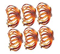 AUTSUPPL 6 Pezzi Clip Artiglio Grandi per Chioma da Donna, Fermagli Decorativi per Chioma Spessi e Fini, Accessori Styling Versatili per Uso Quotidiano e Occasioni Formali, Color Caramello