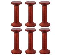 AUTSUPPL 6 Pezzi Rocchetti di Filo in Legno Vintage per Ricamo e Cucito, Organizer Versatile e Protettivo per Fili, Dimensioni 3.5x7.5cm, per Artigianato e Sartoria
