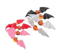 AUTSUPPL 8 Pezzi Clip Capelli Halloween Zucca Gotica con Pliche di Pipistrello Accessori Leggeri e Stilosi per Bambine e Donne Fermagli per Festa e Cosplay