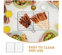 AUTSUPPL Acciaio Inossidabile per Barbecue e Forno Stendino Raffredda Pane e Cottura Uniforme Resistente e Facile da Pulire Supporto Antiaderente per Arrostire e Cuocere