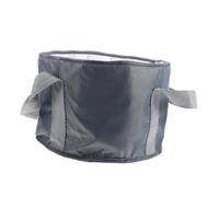 AUTSUPPL Bacinella Pediluvio per Esterni Secchio Portatile in Alluminio Spesso Compatto e Resistente per Viaggi Escursioni e Impiego Domestico Grigio