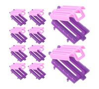 AUTSUPPL Bigodini Spirale per Chioma 30 Pezzi in Plastica Porpora per Permanente Delicata e Volume Radice Chioma per Styling a Casa o Salone