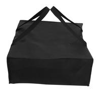 AUTSUPPL Borsa Termica per Pizza Nera, con Manici e Tracolla | Tessuto Non Tessuto, Base Piatta Impilabile, Cerniera Liscia, per Frutta, Snack e Contenitori Pranzo