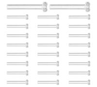 AUTSUPPL Chiusure di Sicurezza Trasparenti per Orecchini 0,75mm 50 Pezzi in Plastica Ipoallergenica Supporti per Orecchini Fai da Te Proteggi Perni per Creazione Gioielli