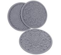 AUTSUPPL Coasters For Drinks Protective Cup Mats Round Coaster in silicone per desktop e home decor, protezione del tavolo dal calore, 1 set