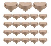 AUTSUPPL Contenitore per Uova e Conservazione in Frigorifero a Forma di Cuore 30 Pezzi in Carta Pulp Romantico per San Valentino, Porta Uova 3 Scomparti per Decorazioni Rustiche