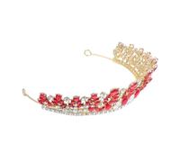 AUTSUPPL Corona da Sposa Strass e Cristallo Tiara Elegante per Cerimonie Nuziali Copricapo Barocco Vintage Decorazione per Feste e Costumi Dettagli Preziosi